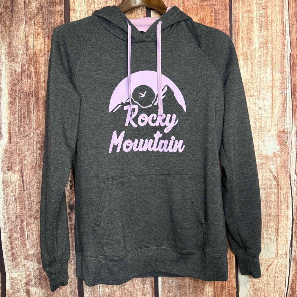 The North Face Gray and Purple Women's Hoodie